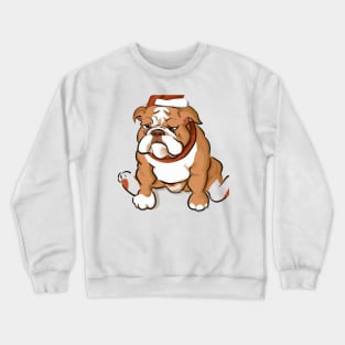 Cute Bulldog Drawing Crewneck Sweatshirt